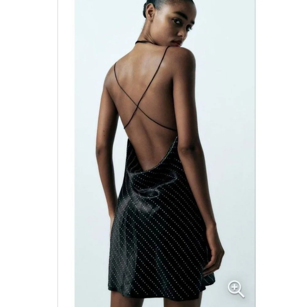Zara Satin Studded dress NWT - Picture 5 of 14